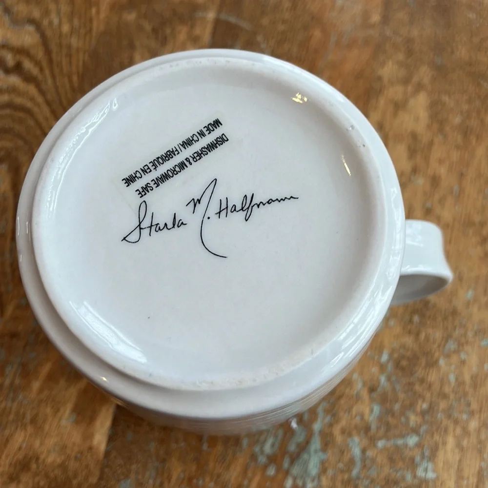 Anthropologie Monogram “N” Mug Starla Halfmann